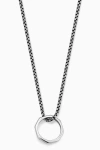 Oradina Mens Bolt Pendant Necklace In Silver
