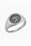 Oradina Mens Guardian Signet Ring In Silver