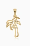 Oradina Women's 14k Yellow Gold Royal Palms Pendant Charm In Yellow Gold