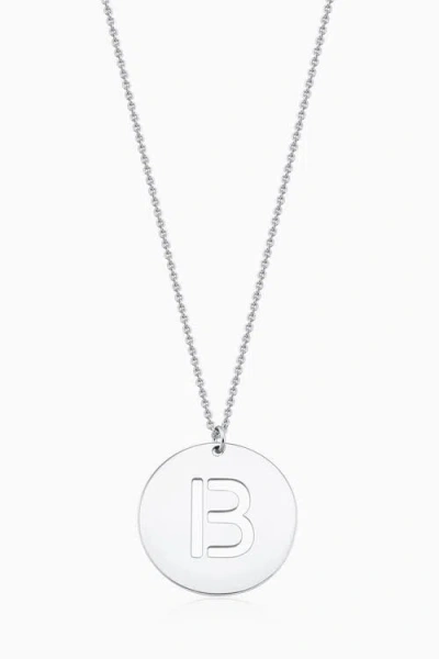 Oradina Say My Name Initial Pendant Necklace In Brown