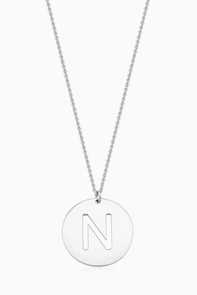 Oradina Say My Name Initial Pendant Necklace In Brown