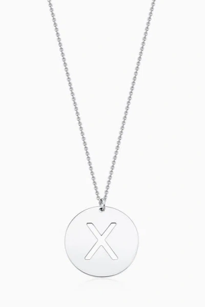 Oradina Say My Name Initial Pendant Necklace In Metallic