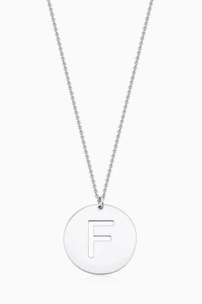 Oradina Say My Name Initial Pendant Necklace In Metallic