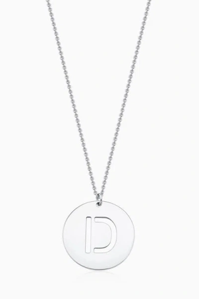 Oradina Say My Name Initial Pendant Necklace In Metallic