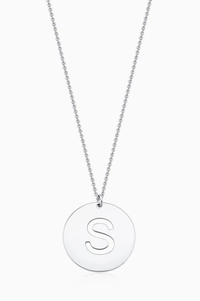 Oradina Say My Name Initial Pendant Necklace In Metallic