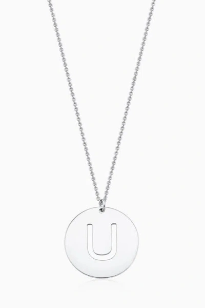 Oradina Say My Name Initial Pendant Necklace In Metallic