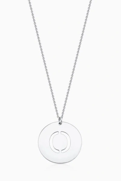Oradina Say My Name Initial Pendant Necklace In Silver