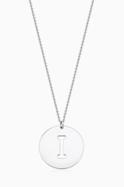 Oradina Say My Name Initial Pendant Necklace In Silver