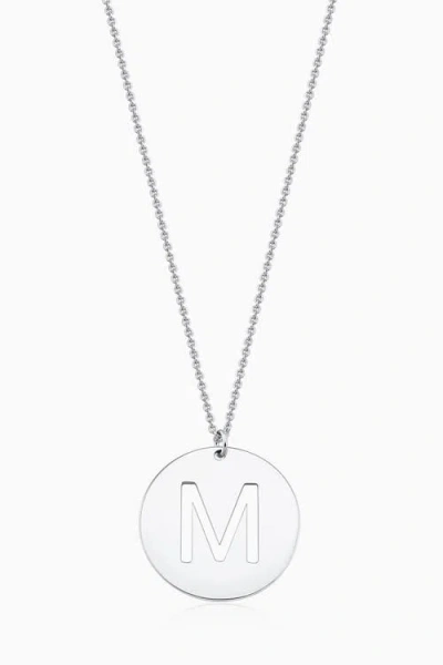 Oradina Say My Name Initial Pendant Necklace In Silver