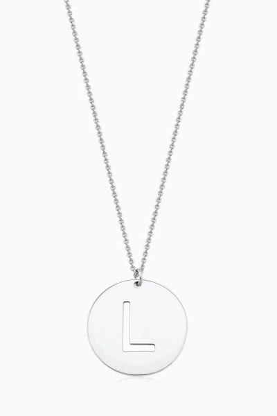 Oradina Say My Name Initial Pendant Necklace In Silver