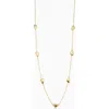 Oradina Women's 14k Yellow Solid Gold Seaside Station Necklace In Yellow Gold