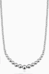 Oradina Sterling Silver Belle Of The Ball Neckace In Silver