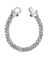 Oradina Sterling Silver Byzantine Artisan Bracelet In Silver