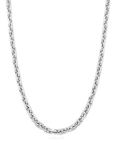 Oradina Sterling Silver Captain Link Chain In Metallic
