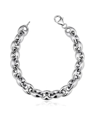 ORADINA STERLING SILVER CHUNKY MARINER BRACELET