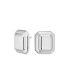 Oradina Sterling Silver Cufflink Button Studs In Silver