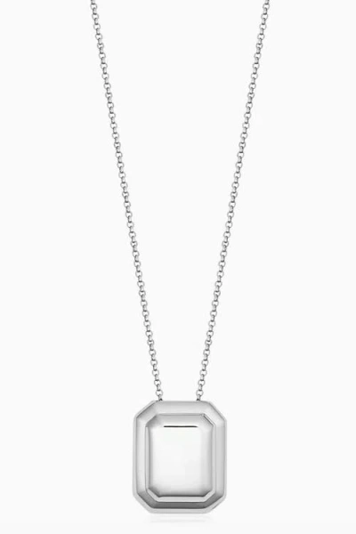Oradina Sterling Silver Cufflink Pendant Necklace