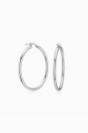 Oradina 10k Gold Everything Hoop Earrings In Silver