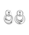 Oradina Sterling Silver In My Orbit Drop Earrings In White