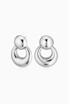 Oradina Sterling Silver In My Orbit Drop Earrings In Metallic