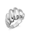 Oradina Sterling Silver Lady Finger Ring In White