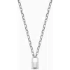 Oradina Sterling Silver Lock It Up Connector Clasp Necklace In Silver