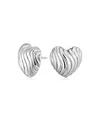 Oradina Sterling Silver Love Language Studs In Silver
