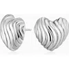Oradina Sterling Silver Love Language Studs In Gray