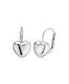 Oradina Sterling Silver Lover Drop Earrings In Silver