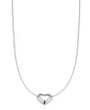 Oradina Sterling Silver Lover Pendant Necklace In White