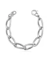Oradina Sterling Silver Milanese Twist Link Bracelet In Silver