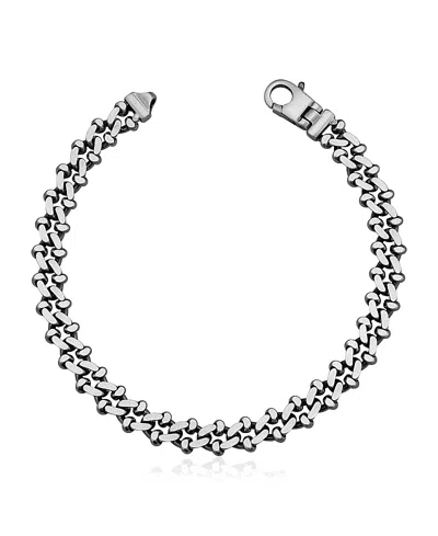Oradina Sterling Silver On Track Bracelet In White