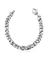 Oradina Sterling Silver Power Link Bracelet In White