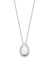 Oradina Sterling Silver Reflection Pendant Necklace In Silver