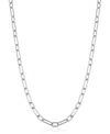 Oradina Sterling Silver Rhythm Link Choker In Metallic