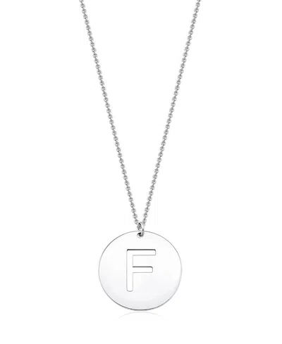 Oradina Sterling Silver Say My Name Initial Pendant Necklace