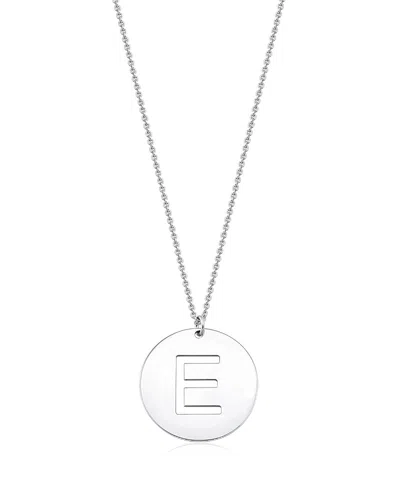 Oradina Sterling Silver Say My Name Initial Pendant Necklace In Metallic