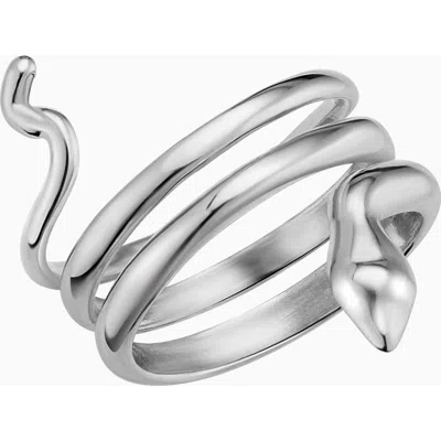 Oradina Sterling Silver Snake Wrap Ring
