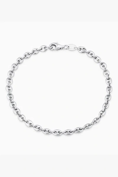 Oradina Sterling Silver Take Me There Mariner Bracelet In Metallic
