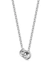 Oradina Sterling Silver Together Pendant Necklace In Metallic