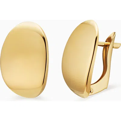 Oradina The Archie Drop Earrings In Yellow Gold