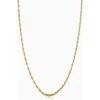 Oradina 14k Yellow Solid Gold Titan Rope Bold Chain In Yellow Gold