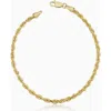 Oradina Titan Rope Chain Bracelet In Yellow Gold