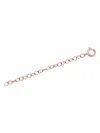 Oradina Women's 14k Rose Solid Gold Lengthen It Chain Extender In Rose Gold