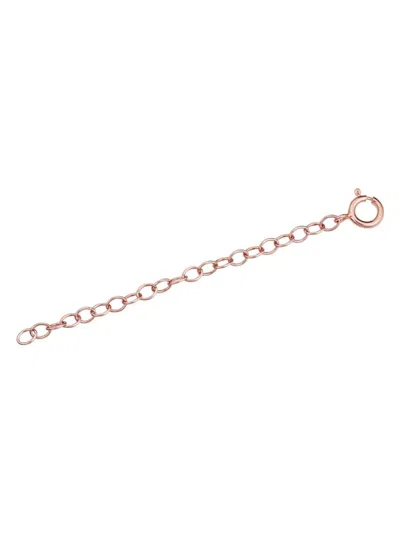 Oradina Women's 14k Rose Solid Gold Lengthen It Chain Extender In Rose Gold