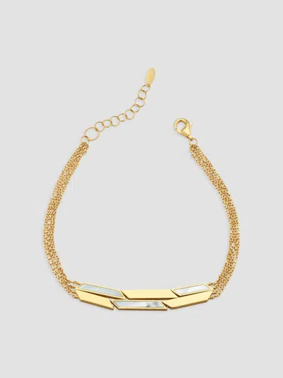 Oradina Women's 14k Yellow Gold Aurora Bracelet