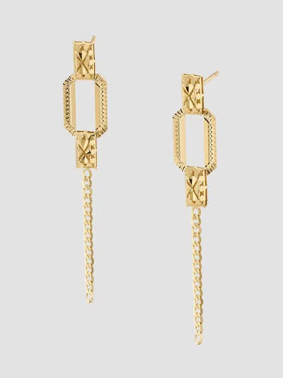 Oradina Women's 14k Yellow Gold Bellissima Drop Earrings