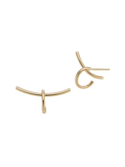 Oradina Women's 14k Yellow Gold Climb High Studs