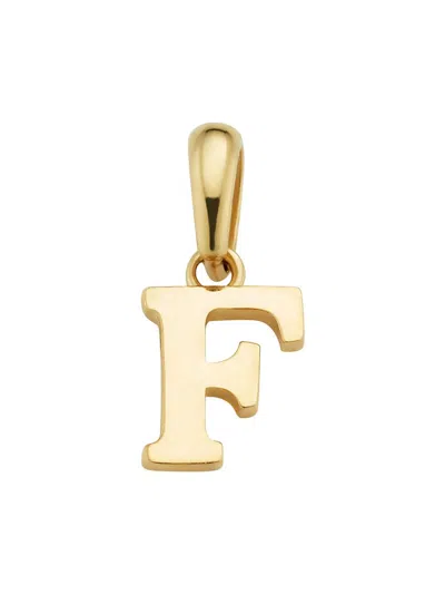 Oradina Women's 14k Yellow Gold My Letter Initial Pendant Charm