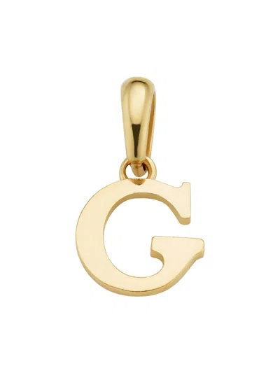 Oradina Women's 14k Yellow Gold My Letter Initial Pendant Charm In Neutral